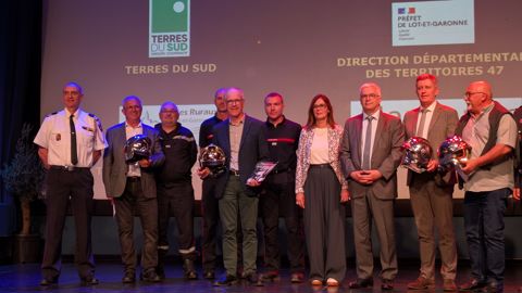 En avril dernier, le Sdis 47 a remis deux prix à Terres du Sud lors de la cérémonie « Phoenix » des employeurs engagés.