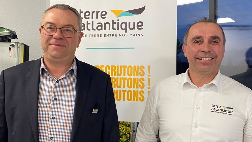 Christian Cordonnier, DG de Terre Atlantique, et Eric Gay, président depuis bientôt un an.