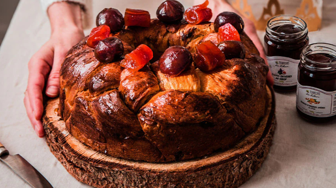 Couronne des rois aux figues et écorces d’oranges amères au sirop - Desserts de fêtes