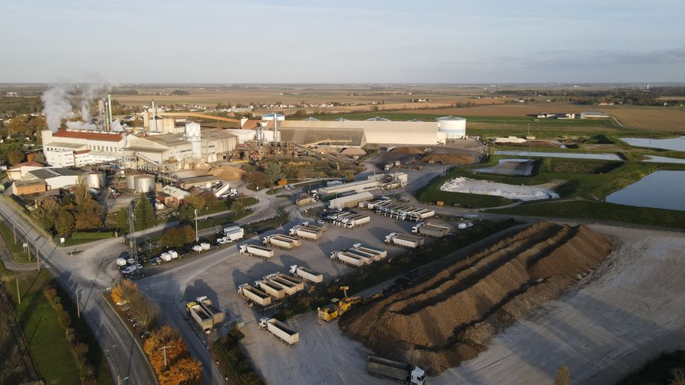 Vue aérienne du site de Corbeilles-en-Gâtinais