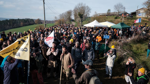 Une des étincelles de la mobilisation a été la contestation de l'abattage total dans cette ferme des Bordes sur Arize (Ariège) qui n'a pu empêcher l'euthanasie des bovins.
