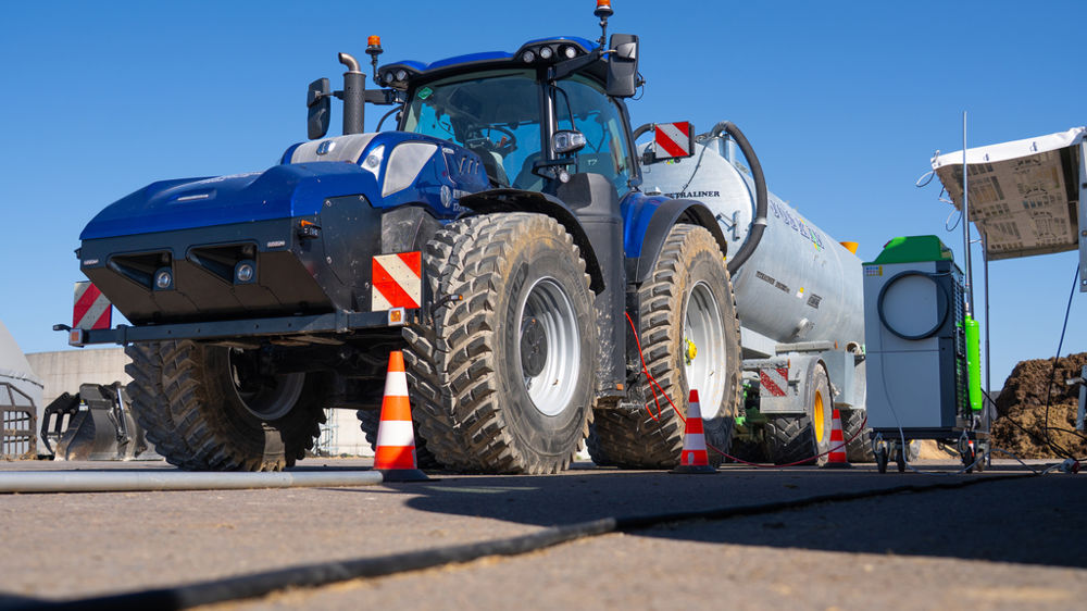 Les tracteurs au gaz sont intéressants pour leur capacité à consommer un carburant produit sur la ferme.