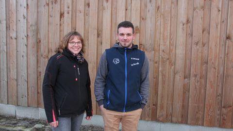 Elsa Lamy et Cyril Guignard sont passés au foin séché en grange en 2023.