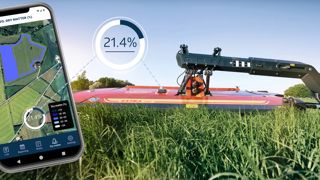 Le chauffeur peut suivre en temps réel l'évolution de la matière sèche dans sa parcelle.