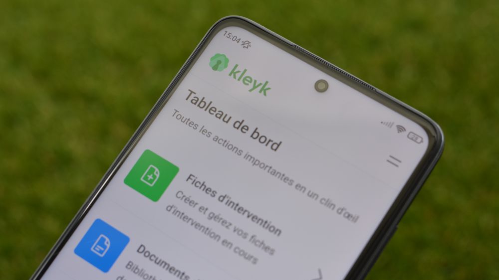 L'appli Kleyk propose aux professionnels différents outils disponibles sous forme de tableau de bord.