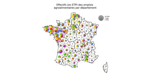 Répartition de l'emploi agroalimentaire en France