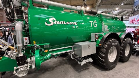 Le volume utile de la tonne à lisier TG15 proposée par Samson est de 15 m³.