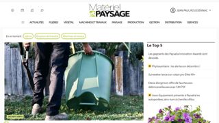 La page d'accueil du nouveau site web avec les nouvelles rubriques.