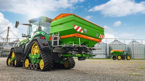 Les épandeurs d'engrais fabriqués par Amazone sont connus en Amérique du Nord depuis les années soixante-di