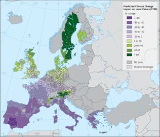 Evolution de la valeur des terres