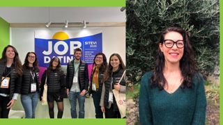 Vanessa Morel et une partie de l’équipe Jobagri au salon Sitevi 2025