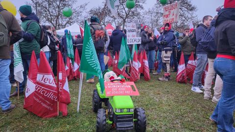 Plus de 4 000 agriculteurs sont attendus à Strasbourg ce mardi 20 janvier 2026.