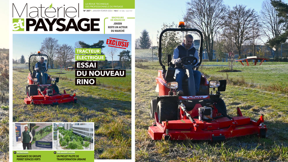 À lire dans Matériel et Paysage : essai exclusif du nouveau Rino électrique