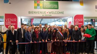 L'inauguration du salon en présence d'Emmanuel Macron.