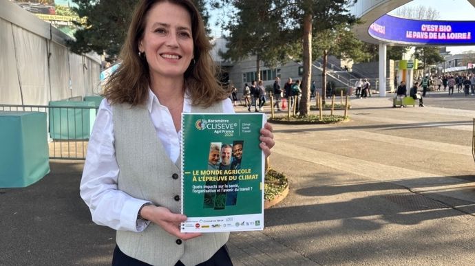 Caroline Véran se consacre au baromètre Clisève depuis son lancement, au salon de l'agriculture 2025.