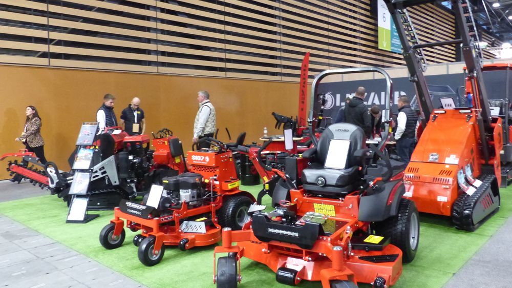 Le stand de la marque Lezard sur le dernier salon Paysalia.