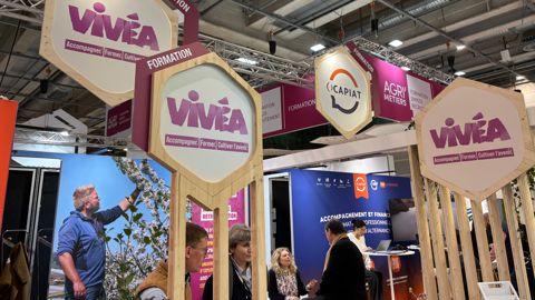 Le stand de Vivéa au Salon de l'agriculture de 2026 à Paris.