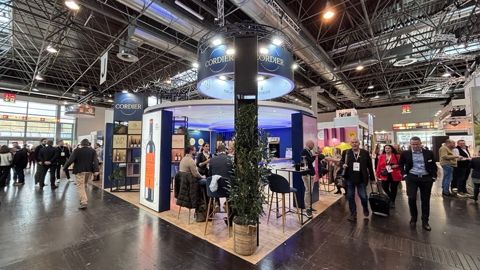 Le rapprochement entre les deux sociétés confère à Cordier by InVivo (ici au salon ProWein, lundi 16 mars, à Düsseldorf) une participation de près de 7,8 % au capital d'AdVini.