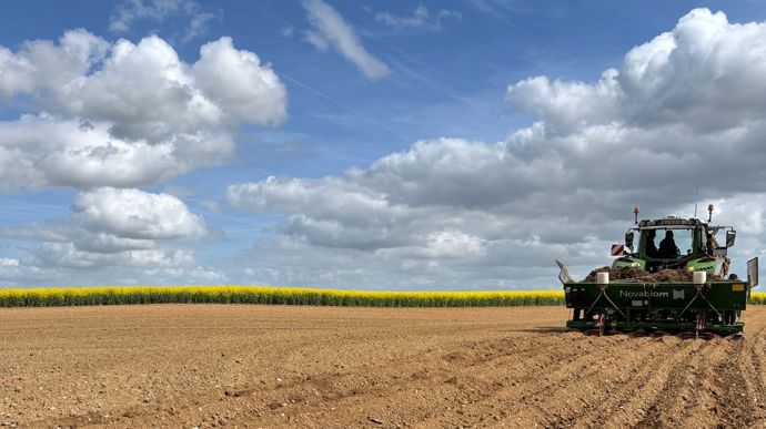 Thibault Vandewalle vient d'implanter 6 ha de miscanthus sur son exploitation