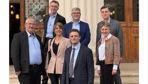 La délégation française à Bucarest, mardi 19 mai, pour le 31e congrès de la Fefac, qui a élu son nouveau président, Nicolas Coudry-Mesny (en bas au centre).