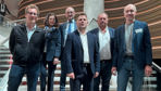 Le nouveau bureau de NégoA est constitué (de g. à dr.) de Maximilien Carré (secrétaire), Nathalie Laborderie (vice-présidente), Antoine Pissier (vice-président), Frédéric Gaudin (président), Olivier Bidaut (vice-président) et Sylvain Lepicard (trésorier).