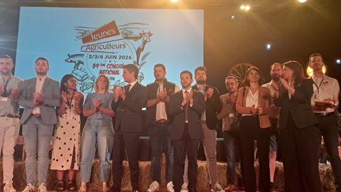 Bruno Retailleau, Marine Tondelier, Jean-Philippe Tanguy, Aurélie Trouvé et Gabriel Attal ont répondu aux questions des Jeunes agriculteurs lors de leur congrès annuel.