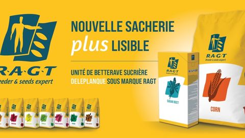 Sur la nouvelle sacherie RAGT Semences, chaque espèce est identifiée par une couleur.