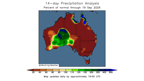 L'Est de l'Australie enregistre un déficit de précipitations marqué.