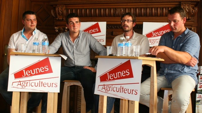 Les responsables de Jeunes agriculteurs
