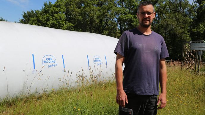« Le boudinage est le mode de stockage le plus coûteux, mais je n'ai pas de perte et le chantier est bouclé en une demi-journée », explique Nicolas Marande.