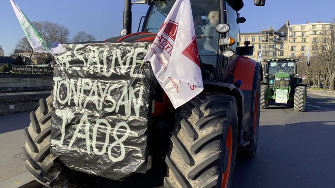  - Des agriculteurs de plus d'une trentaine de départements ont répondu à l'appel de la FNSEA.