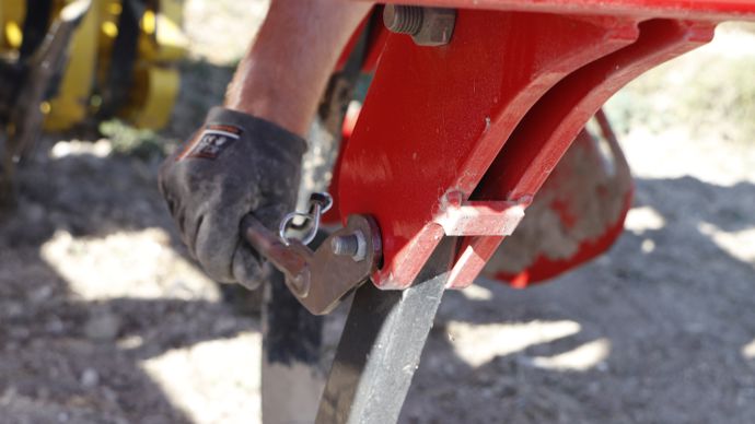 sécurité par boulon de cisaillement.