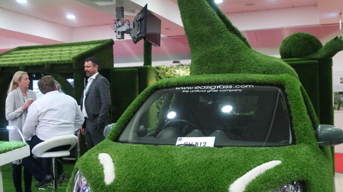 Avec Easygrass, le gazon en plaque réinvente-t-il les mosaïques végétales ? ©Odile Maillard