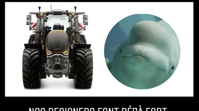 Second degré? Autodérision? Valtra compare son dernier né à un Beluga.