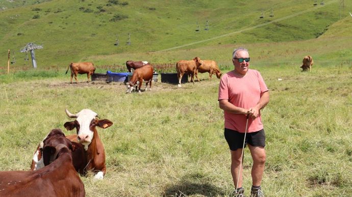 David Grosset-Janin a décidé de tout miser sur l'alpage, pour produire un lait bien rémunéré en limitant les charges.