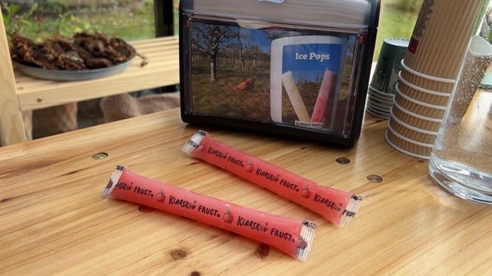 Les sorbets en bâtonnets sont très populaires auprès des Danois : sains et gourmands pour les enfants.