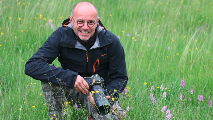 Hervé Parmentelat, cartographe régional et départemental à la Fédération France orchidées (FFO).