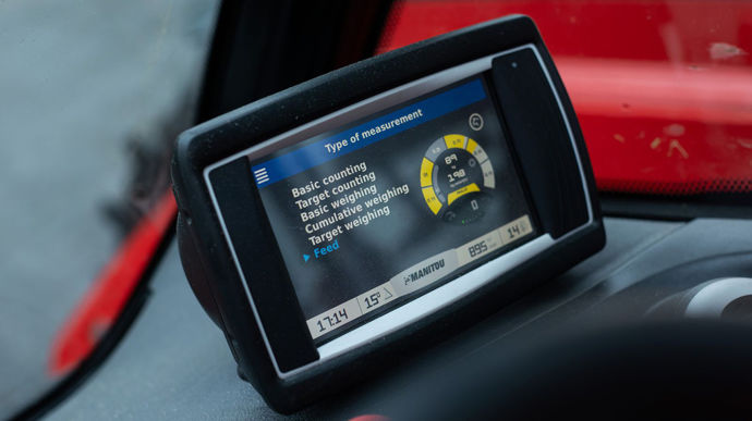 Le Smart Weighing System proposé par Manitou reçoit une étoile. C'est un système de pesage connecté, totalement intégré. Il est disponible en option, montée d'usine ou après vente. Les données sont intégrées à l'application myManitou et géolocalisée pour la gestion du stockage.