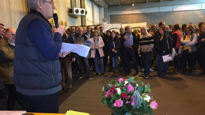 Inévitable inauguration officielle, l’occasion de présenter les évolutions de l’enseignement agricole. ©Odile Maillard