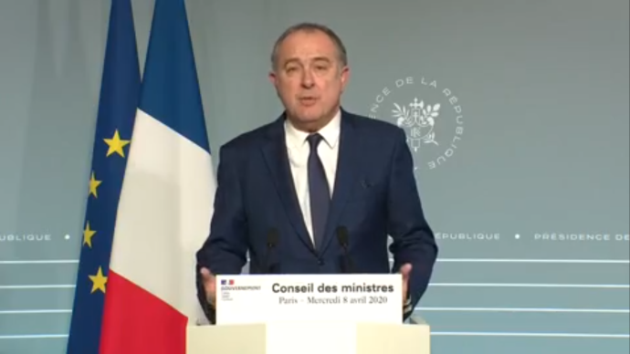 Le ministre de l'agriculture s'est félicité le 8 avril du bon fonctionnement de la chaîne alimentaire française